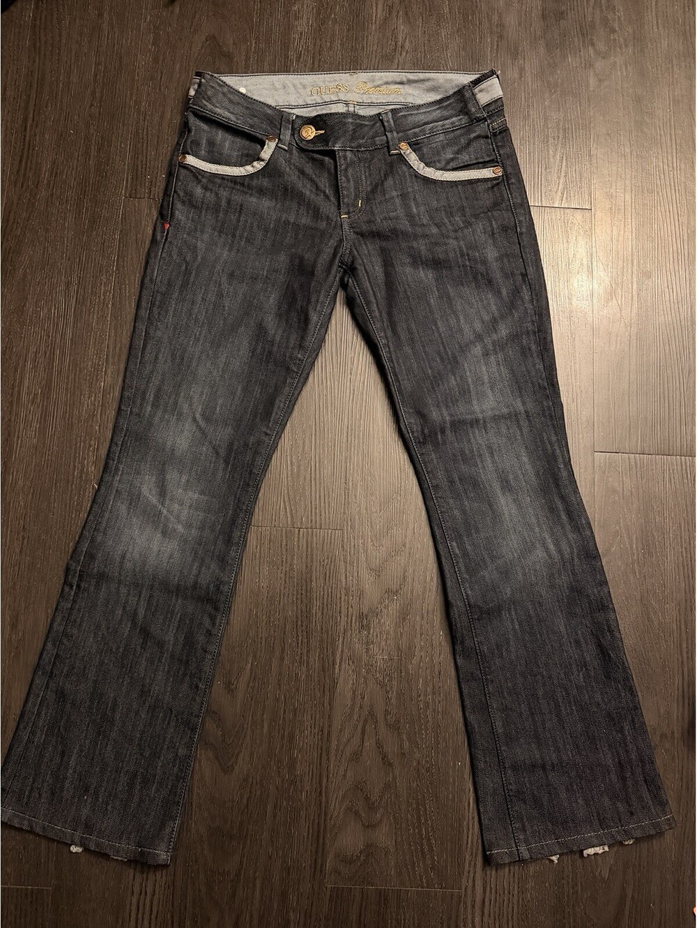 Vintage Guess Premium Low Rise Flare Jeans Made in USA 28